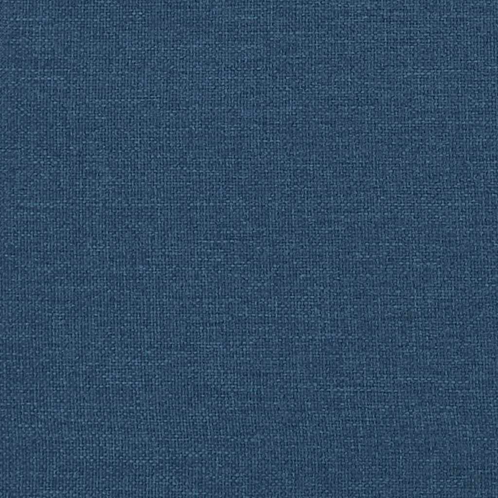 Boxspringbett mit Matratze Blau 140x190 cm Stoff