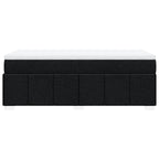 Boxspringbett mit Matratze Schwarz 90x190 cm Stoff