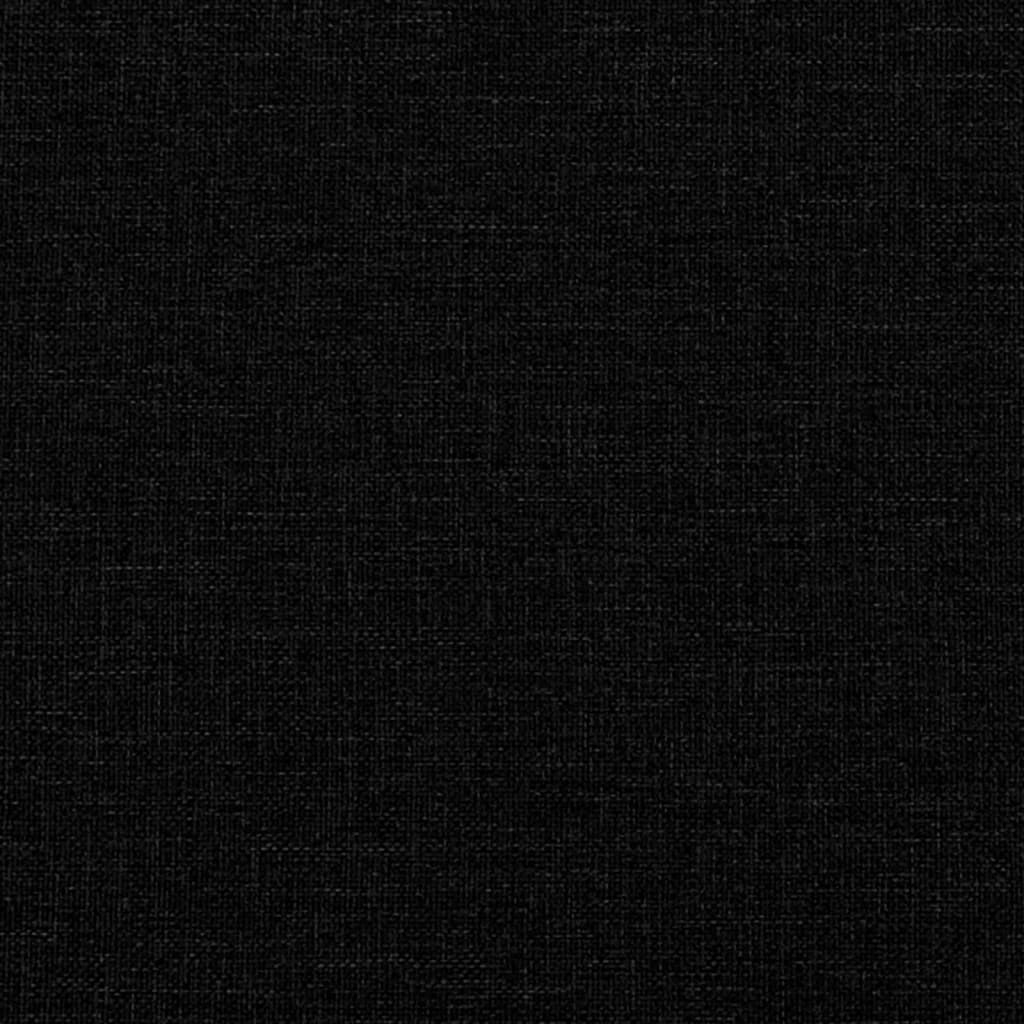 Boxspringbett mit Matratze Schwarz 90x190 cm Stoff