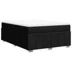 Boxspringbett mit Matratze Schwarz 140x190 cm Stoff