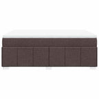 Boxspringbett mit Matratze Dunkelbraun 140x190 cm Stoff