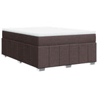 Boxspringbett mit Matratze Dunkelbraun 140x190 cm Stoff