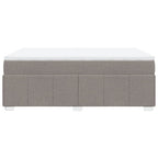 Boxspringbett mit Matratze Taupe 140x200 cm Stoff