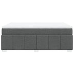 Boxspringbett mit Matratze Dunkelgrau 160x200 cm Stoff