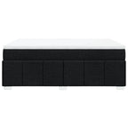 Boxspringbett mit Matratze Schwarz 160x200 cm Stoff
