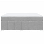 Boxspringbett mit Matratze Hellgrau 180x200 cm Stoff