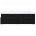Boxspringbett mit Matratze Schwarz 180x200 cm Stoff
