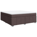 Boxspringbett mit Matratze Dunkelbraun 180x200 cm Stoff