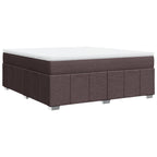 Boxspringbett mit Matratze Dunkelbraun 180x200 cm Stoff