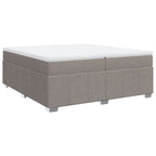 Boxspringbett mit Matratze Taupe 200x200 cm Stoff
