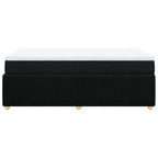 Boxspringbett mit Matratze Schwarz 120x190 cm Stoff