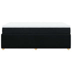 Boxspringbett mit Matratze Schwarz 120x200 cm Stoff