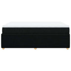 Boxspringbett mit Matratze Schwarz 140x190 cm Stoff