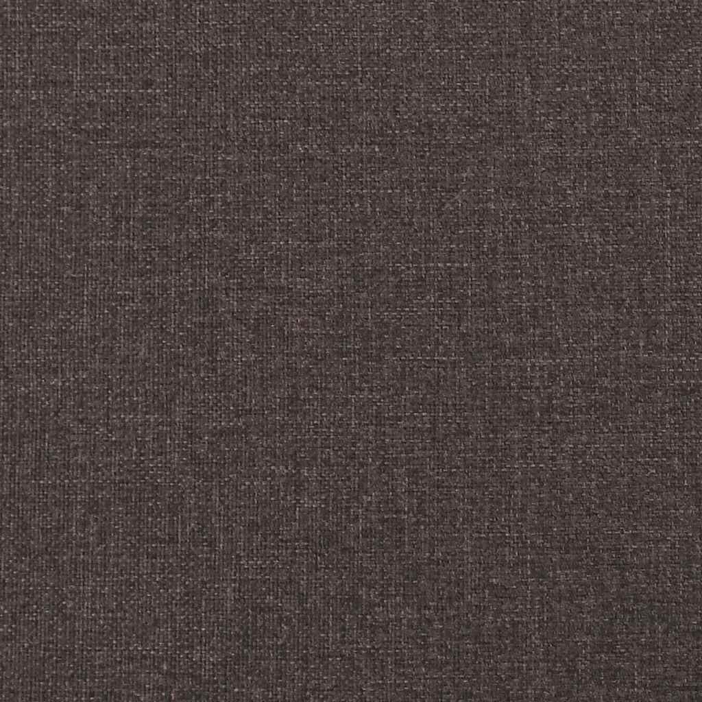 Boxspringbett mit Matratze Dunkelbraun 140x190 cm Stoff