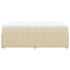 Boxspringbett mit Matratze Creme 140x190 cm Stoff