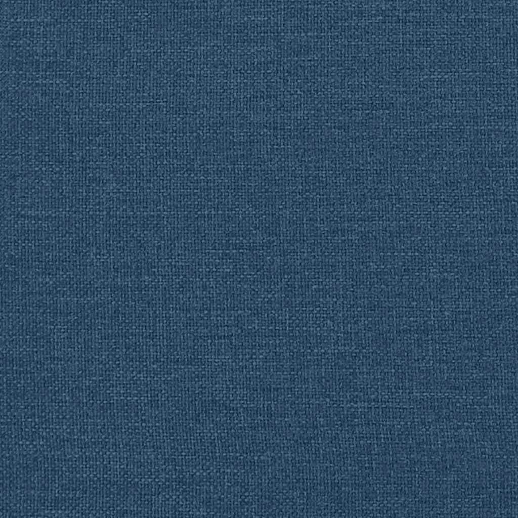 Boxspringbett mit Matratze Blau 140x190 cm Stoff
