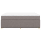 Boxspringbett mit Matratze Taupe 160x200 cm Stoff