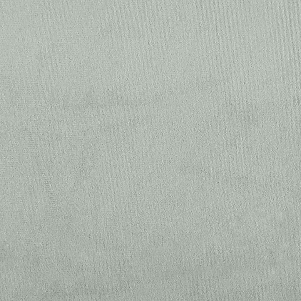 Boxspringbett mit Matratze Hellgrau 120x200 cm Samt