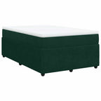 Boxspringbett mit Matratze Dunkelgrün 120x200 cm Samt