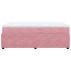 Boxspringbett mit Matratze Rosa 120x200 cm Samt