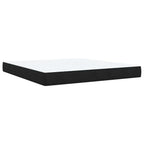 Boxspringbett mit Matratze Schwarz 180x200 cm Samt