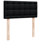 Boxspringbett mit Matratze Schwarz 100x200 cm Stoff