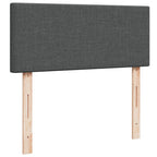 Boxspringbett mit Matratze Dunkelgrau 120x190 cm Stoff