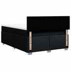 Boxspringbett mit Matratze Schwarz 140x190 cm Stoff