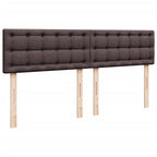 Boxspringbett mit Matratze Dunkelbraun 180x200 cm Stoff