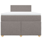 Boxspringbett mit Matratze Taupe 120x190 cm Stoff