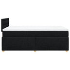 Boxspringbett mit Matratze Schwarz 120x190 cm Stoff