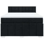 Boxspringbett mit Matratze Schwarz 140x190 cm Stoff