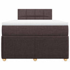 Boxspringbett mit Matratze Dunkelbraun 120x190 cm Stoff