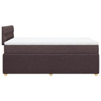 Boxspringbett mit Matratze Dunkelbraun 120x190 cm Stoff