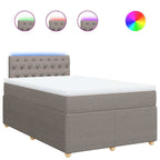 Boxspringbett mit Matratze Taupe 120x190 cm Stoff