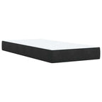 Boxspringbett mit Matratze Schwarz 100x200 cm Samt