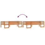 Kinderbett Wachsbraun 75x190 cm Massivholz Kiefer