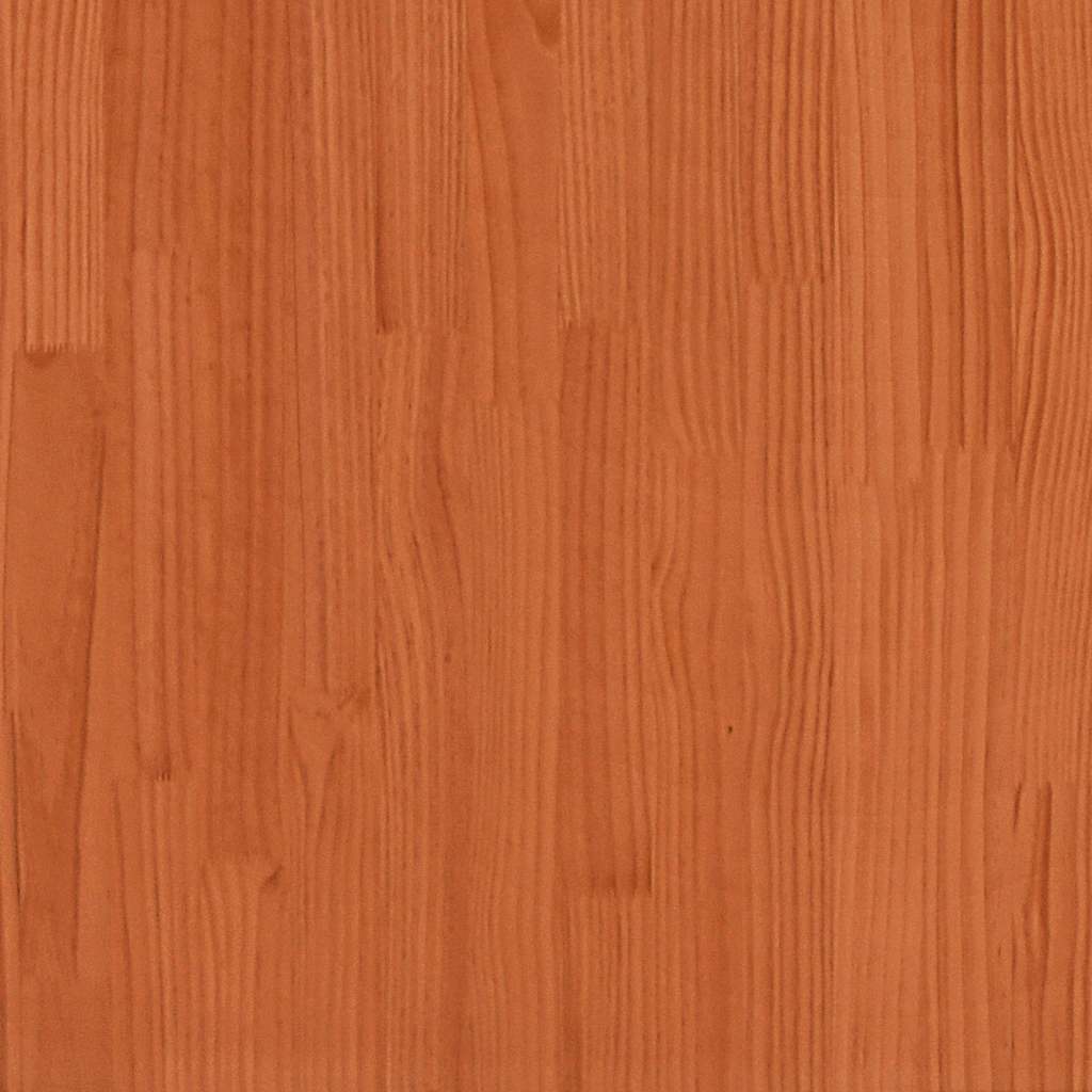 Dreifach-Etagenbett Wachsbraun 75x190 cm Massivholz Kiefer