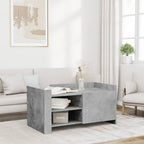 Couchtisch Betongrau 100x50x50 cm Holzwerkstoff