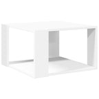 Couchtisch Weiß 51,5 x 51,5 x 30 cm Holzwerkstoff