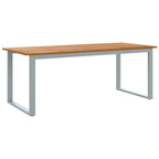 Garten Essgruppe 9 pcs Grau Massivholz Akazie