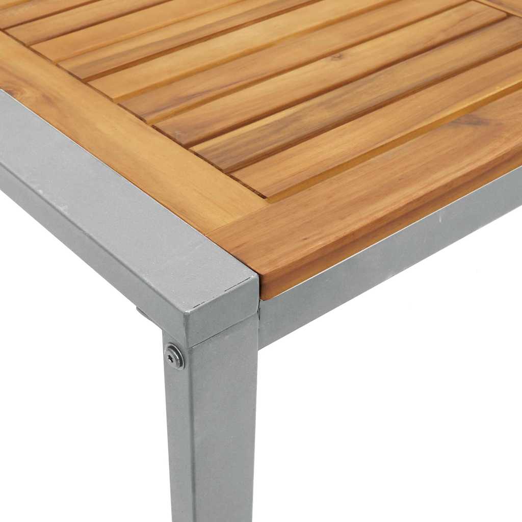 Garten Essgruppe 5 pcs Grau Massivholz Akazie