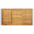 Garten Essgruppe 7 pcs Grau Massivholz Akazie