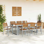 Gartenstuhl 8 pcs Braun 56 x 57 x 87 cm Massivholz Akazie