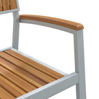 Stapelstuhl 8 pcs Braun 56 x 57 x 87 cm Massivholz Akazie