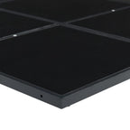11-tlg. Garten-Essgruppe mit Kissen Schwarz Poly Rattan