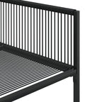 7-tlg. Garten-Essgruppe Schwarz Poly Rattan