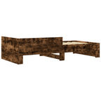 Bettgestell ohne Matratze Räuchereiche 90x190 cm Holzwerkstoff