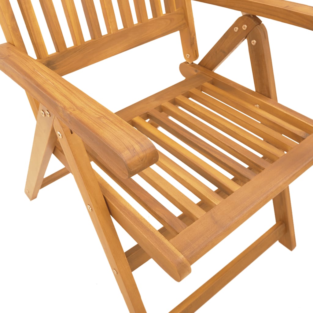 3-tlg. Garten-Essgruppe 85x85x74 cm Massivholz Akazie
