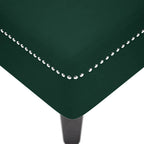 Chaiselongue mit Kissen und Rechter Armlehne Dunkelgrün Samt